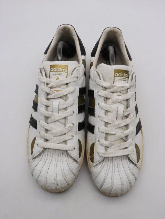 Adidas x Jeremy Scott  Men\'s Size 11 JS Polka Dot Blue White Superstar Sneakers main image 7